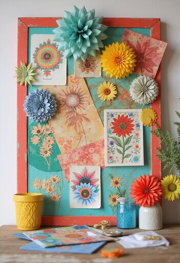 25 Bulletin Board Ideas Bedroom That Keep You Inspired Daily - 6. The Artistic Canvas Board