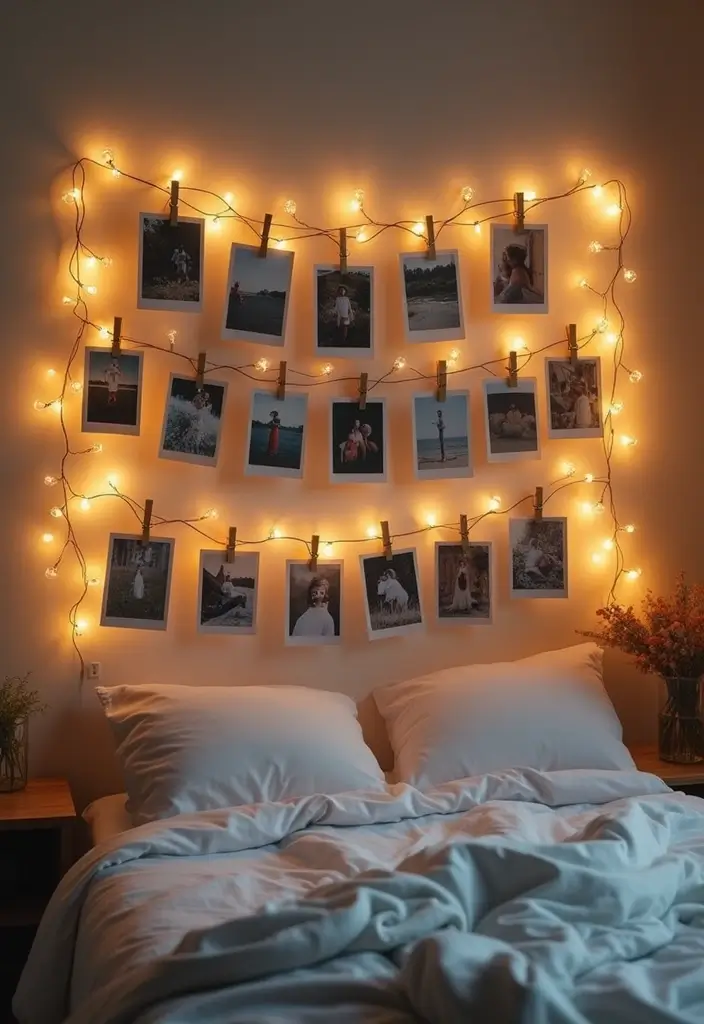 25 Bulletin Board Ideas Bedroom That Keep You Inspired Daily - 7. The Photo Grid