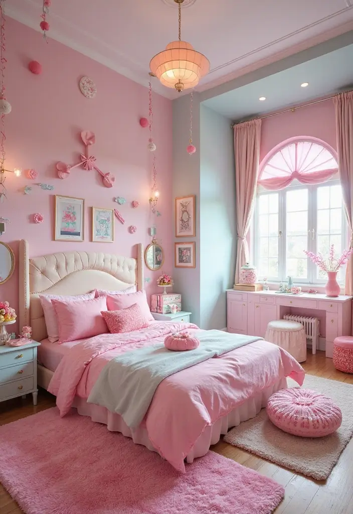 25 Kids Room Ideas for Girls Bedroom That Feel Magical - 10. Sweet Candy Land