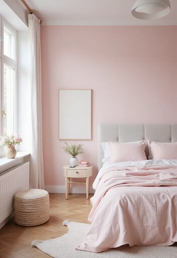 25 Pink Bedroom Ideas for Teens That Are Trendy & Stylish - 13. Pink Pastels and Whites
