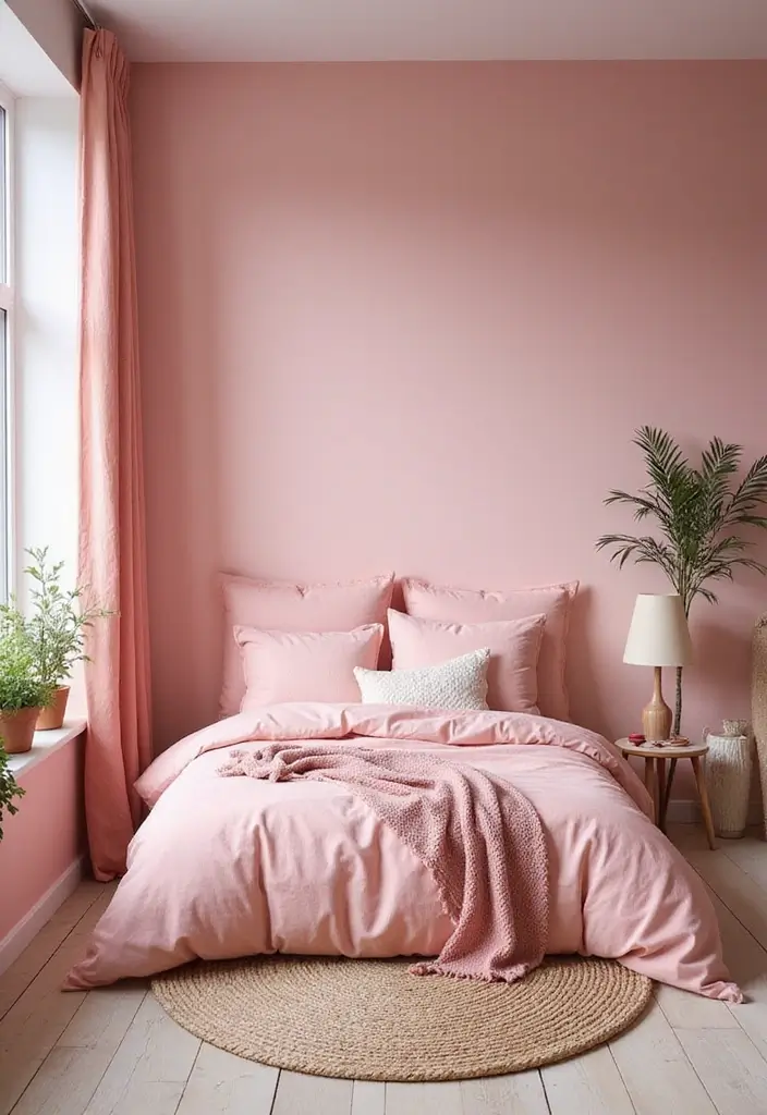 25 Pink Bedroom Ideas for Teens That Are Trendy & Stylish - 22. Seasonal Pink Decor