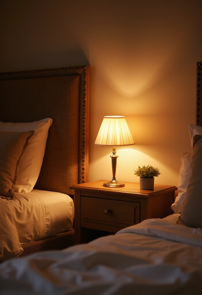 30 Bedroom Decor Ideas for Couples That Spark Instant Romance - 19. Bedside Mood Lighting
