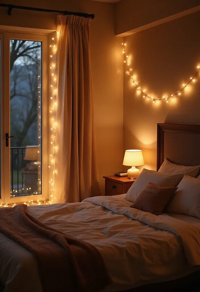30 Black Aesthetic Bedroom Ideas That Are Sleek and Stylish - 7. Soft Lighting