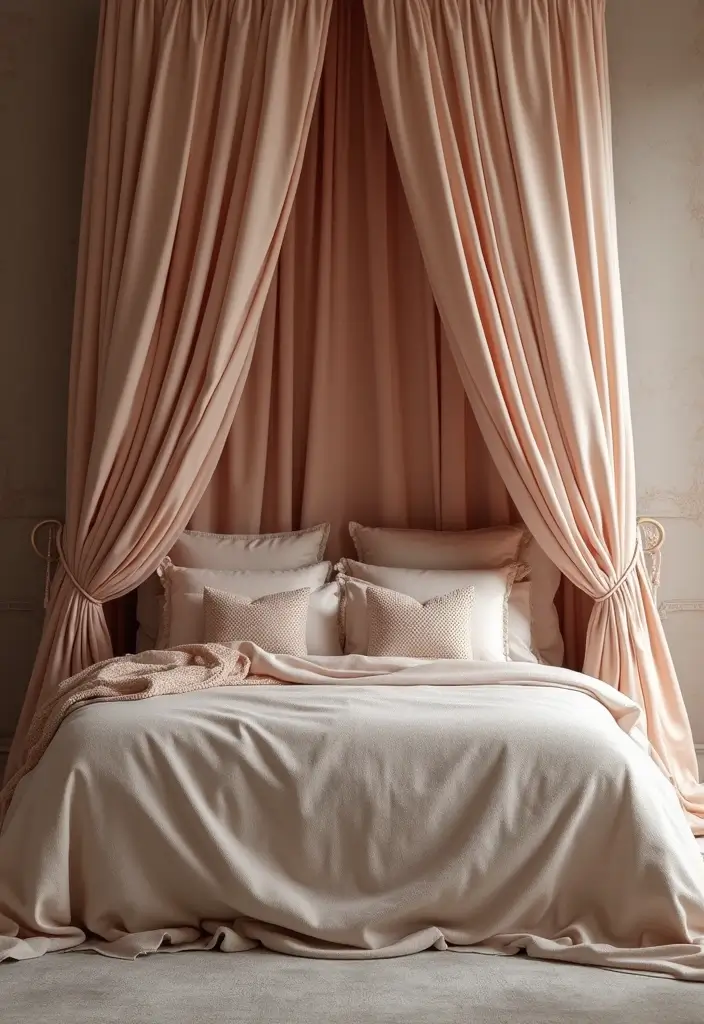 30 Princess Bedroom Ideas for Women That Feel Dreamy & Elegant - 2. Luxurious Canopy Beds