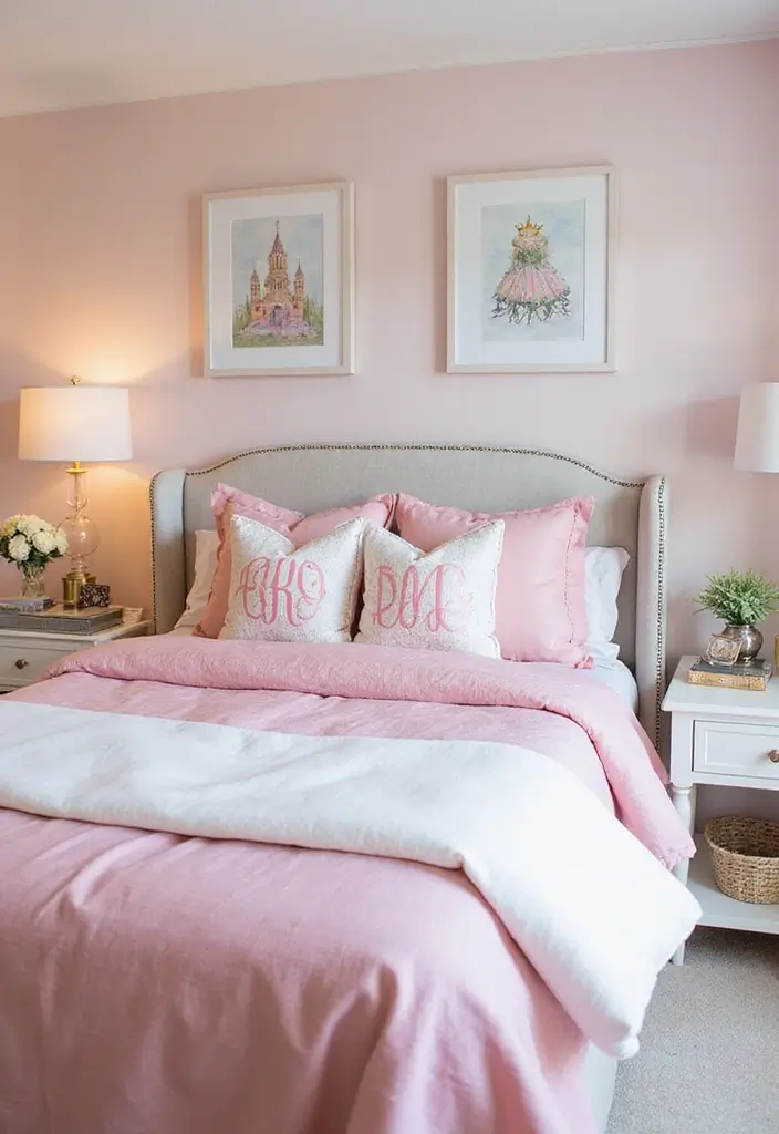 30 Princess Bedroom Ideas for Women That Feel Dreamy & Elegant - 21. Personalized Decor Items