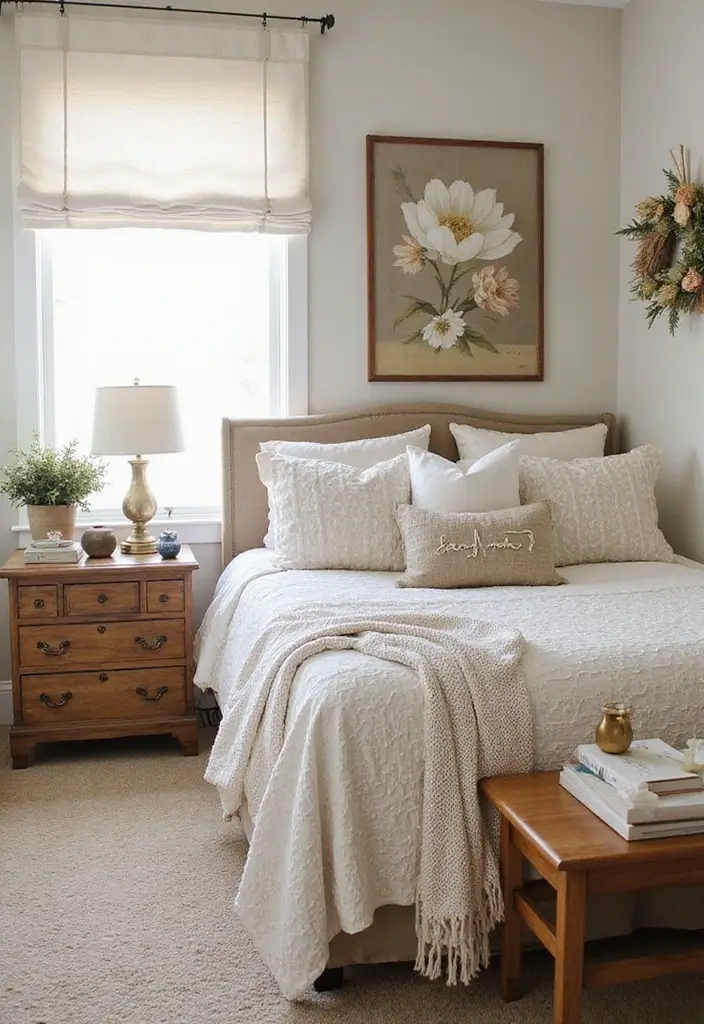 30 Princess Bedroom Ideas for Women That Feel Dreamy & Elegant - 24. Seasonal Decor Refresh