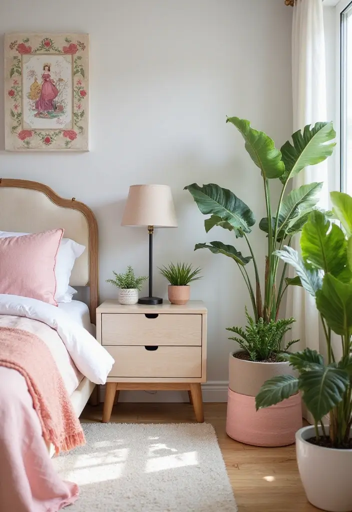 30 Princess Bedroom Ideas for Women That Feel Dreamy & Elegant - 25. Dreamy Indoor Plants
