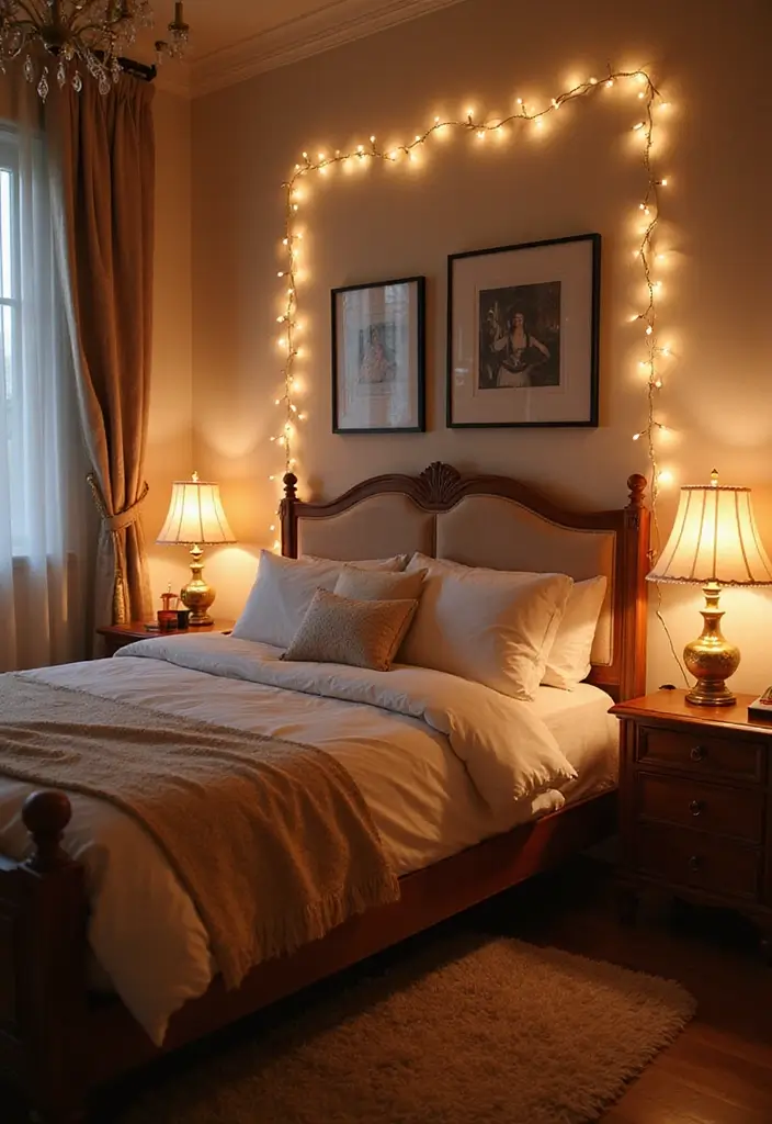 30 Princess Bedroom Ideas for Women That Feel Dreamy & Elegant - 30. Thoughtful Lighting Choices