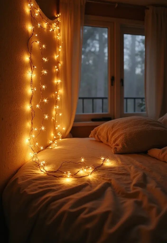 30 Princess Bedroom Ideas for Women That Feel Dreamy & Elegant - 5. Dreamy Fairy Lights