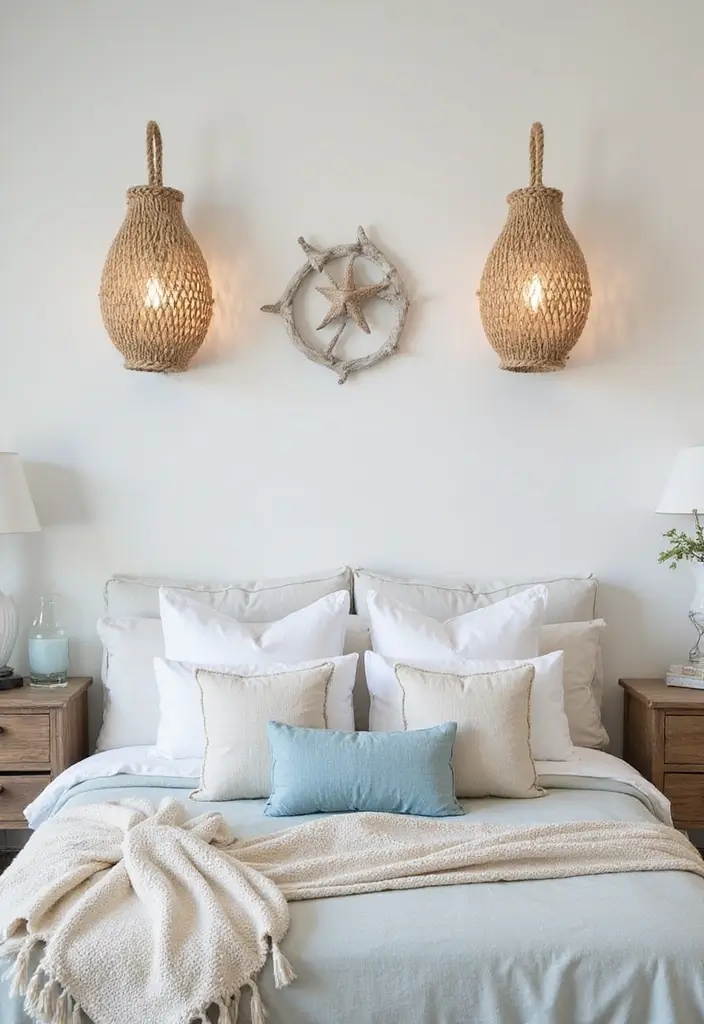 30 Wall Lamps Bedroom Ideas That Add Mood Lighting - 7. Nautical Inspired Lighting