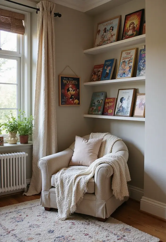 25 Disney Bedroom Ideas for Adults Who Never Stopped Dreaming - 10. Cozy Reading Nook