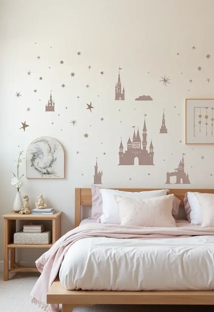25 Disney Bedroom Ideas for Adults Who Never Stopped Dreaming - 16. Whimsical Wall Decals