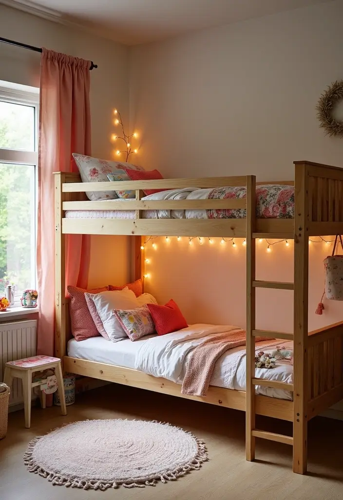 25 Kids Bedroom Ideas Shared Boy and Girl That Work Perfectly - 1. Cozy Bunk Beds