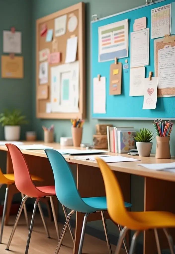 25 Kids Bedroom Ideas Shared Boy and Girl That Work Perfectly - 2. Shared Study Zone