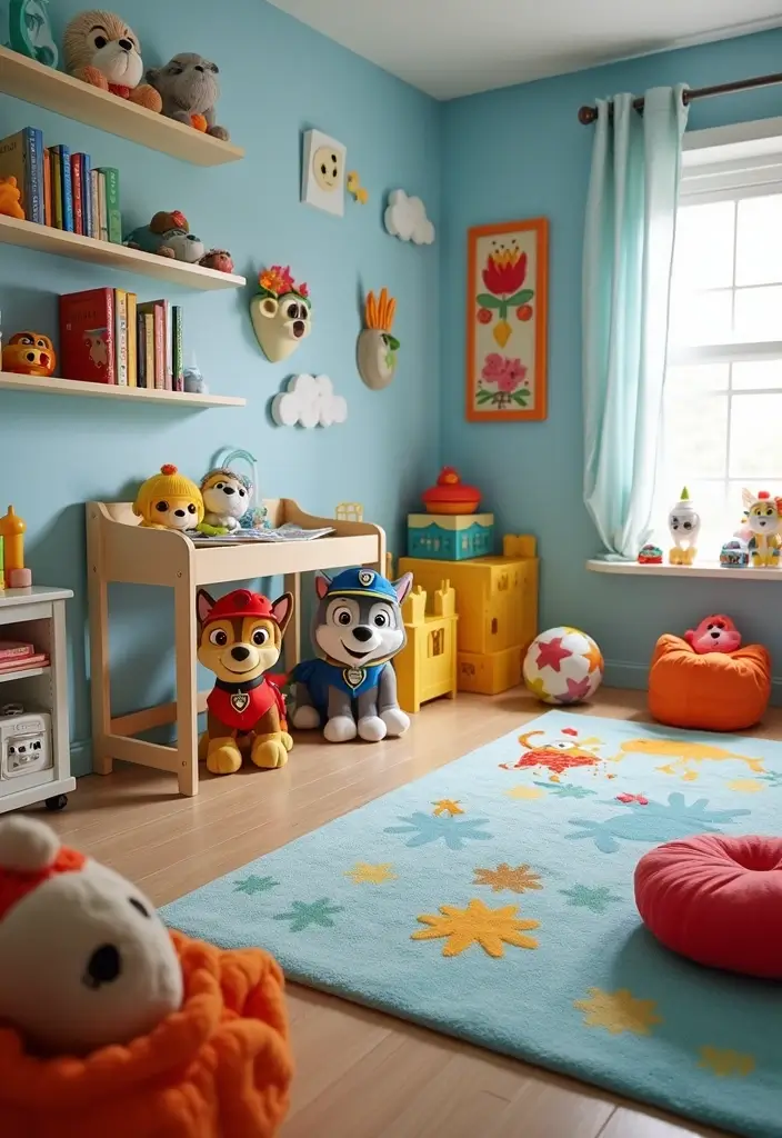25 Paw Patrol Bedroom Ideas for Boys That Are Paw-some! - 11. Interactive Play Area