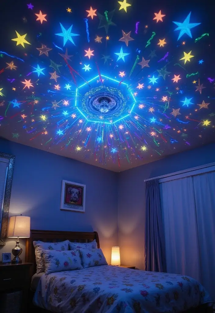 25 Paw Patrol Bedroom Ideas for Boys That Are Paw-some! - 17. Themed Ceiling Decor