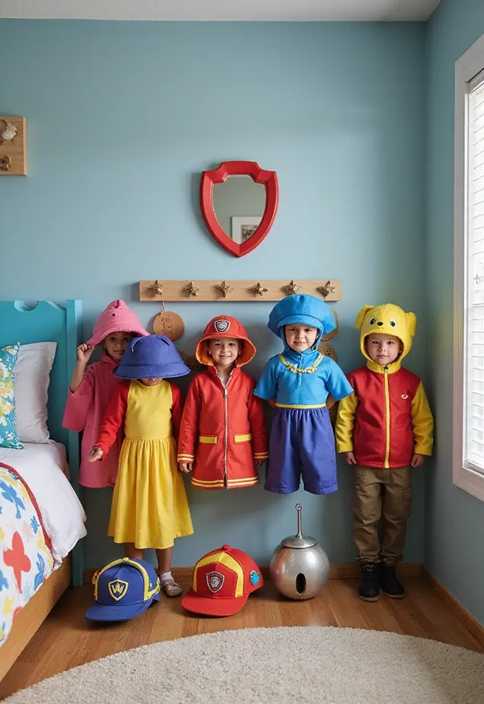 25 Paw Patrol Bedroom Ideas for Boys That Are Paw-some! - 24. Themed Costumes and Dress-Up