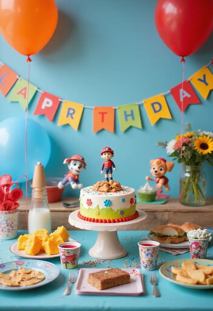 25 Paw Patrol Bedroom Ideas for Boys That Are Paw-some! - 25. Paw Patrol Birthday Decor