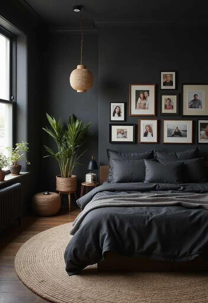 30 Black Bedroom Set Decor Ideas That Scream Luxury - 21. Personal Touches