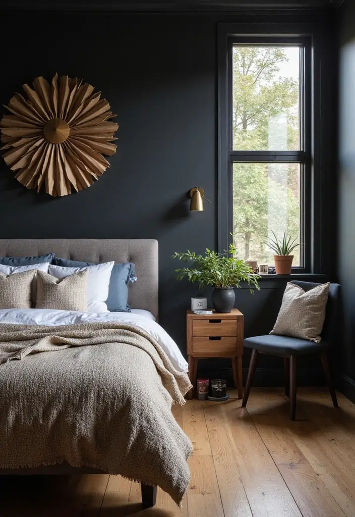 30 Black Bedroom Set Decor Ideas That Scream Luxury - 30. Seasonal Decor Changes