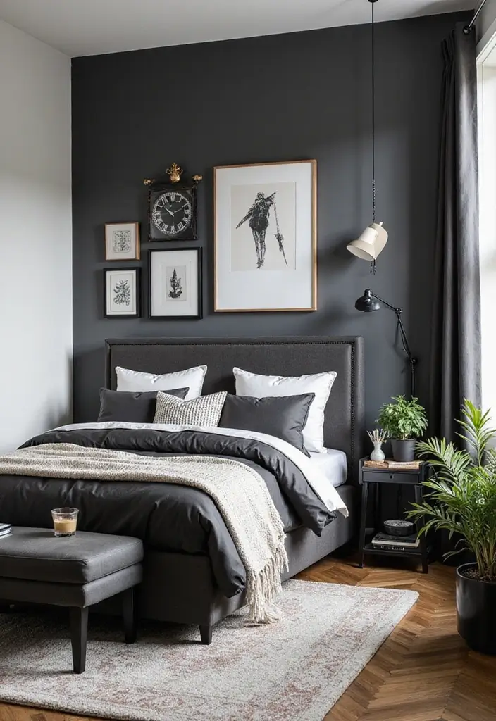 30 Black and White Bedroom Ideas for Teens That Are Bold & Balanced - 18. Black and White Contrast