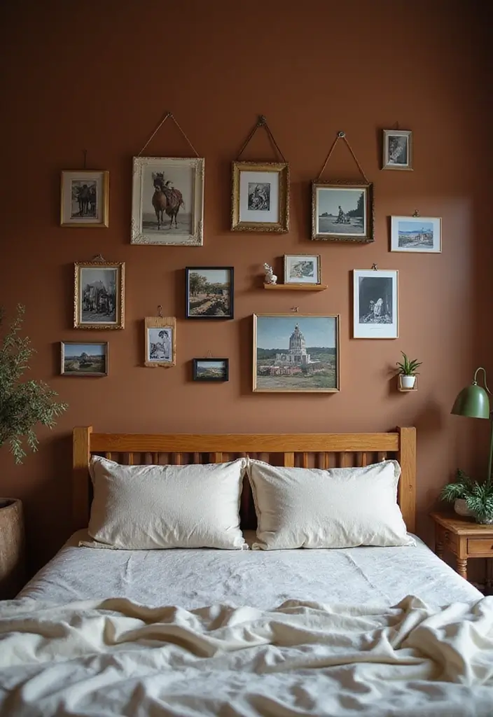 30 Brown Wall Bedroom Ideas That Bring Earthy Elegance - 14. Personal Touches