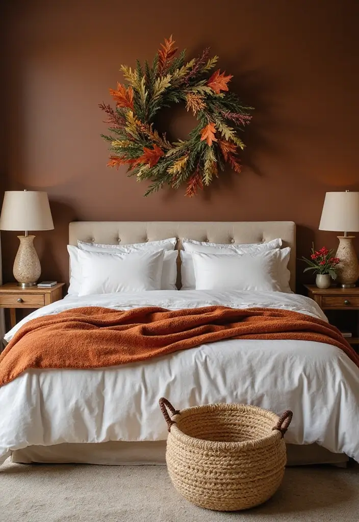 30 Brown Wall Bedroom Ideas That Bring Earthy Elegance - 22. Seasonal Changes
