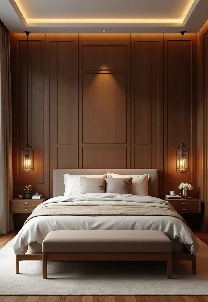 30 Brown Wall Bedroom Ideas That Bring Earthy Elegance - 9. Textured Walls