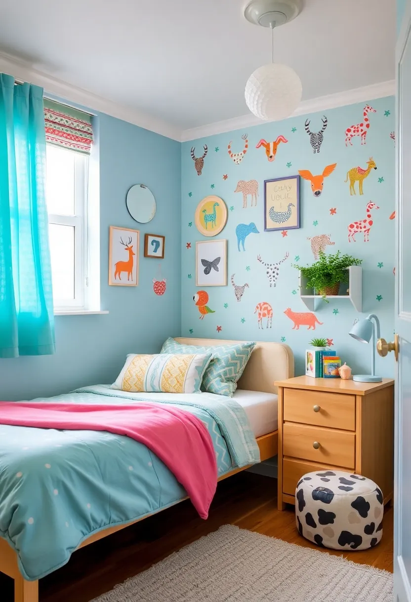 30 Light Blue Bedroom Ideas That Feel Airy Fresh & Serene - 25. Whimsical Touches