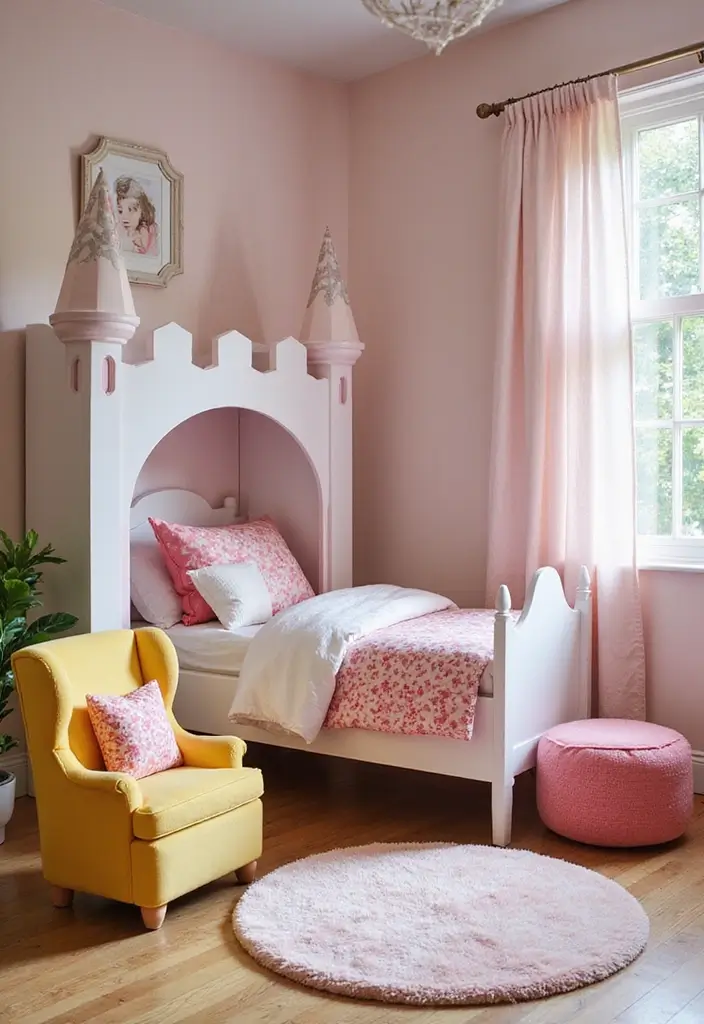30 Toddler Girls Bedroom Ideas That Are Cute & Whimsical - 10. Magical Furniture Pieces