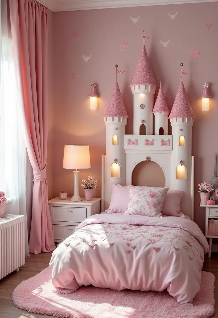 30 Toddler Girls Bedroom Ideas That Are Cute & Whimsical - 18. Enchanted Castle Themes