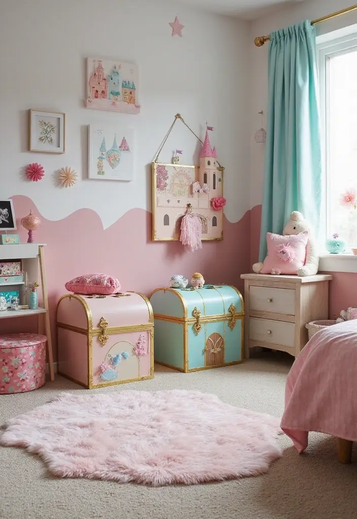 30 Toddler Girls Bedroom Ideas That Are Cute & Whimsical - 22. Enchanted Themed Boxes