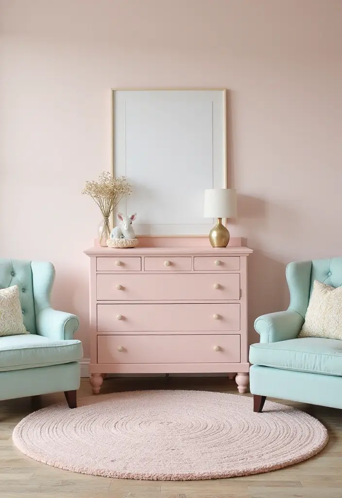 30 Toddler Girls Bedroom Ideas That Are Cute & Whimsical - 23. Soft Pastel Furniture