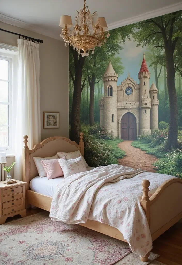 30 Toddler Girls Bedroom Ideas That Are Cute & Whimsical - 26. Sweeping Fairy Tale Themes