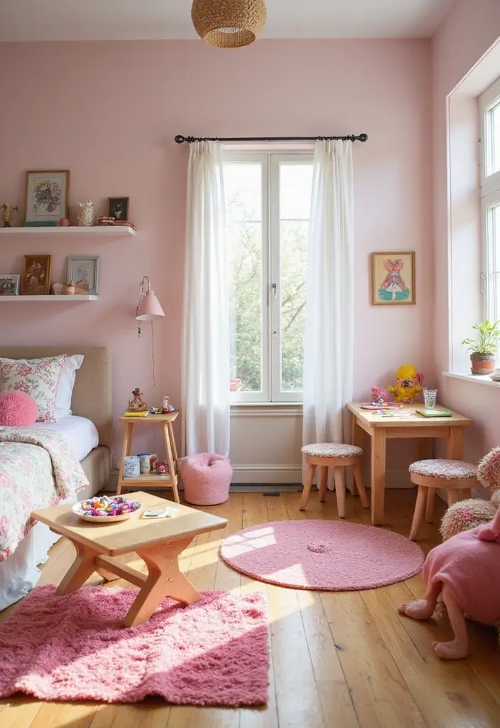30 Toddler Girls Bedroom Ideas That Are Cute & Whimsical - 27. Interactive Play Zones