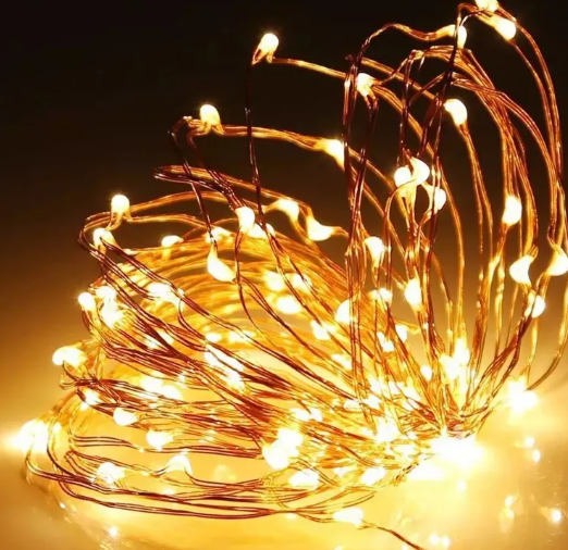 4 Pack Fairy Lights Battery Operated with Timer, Waterproof 16FT 50 LED String Lights