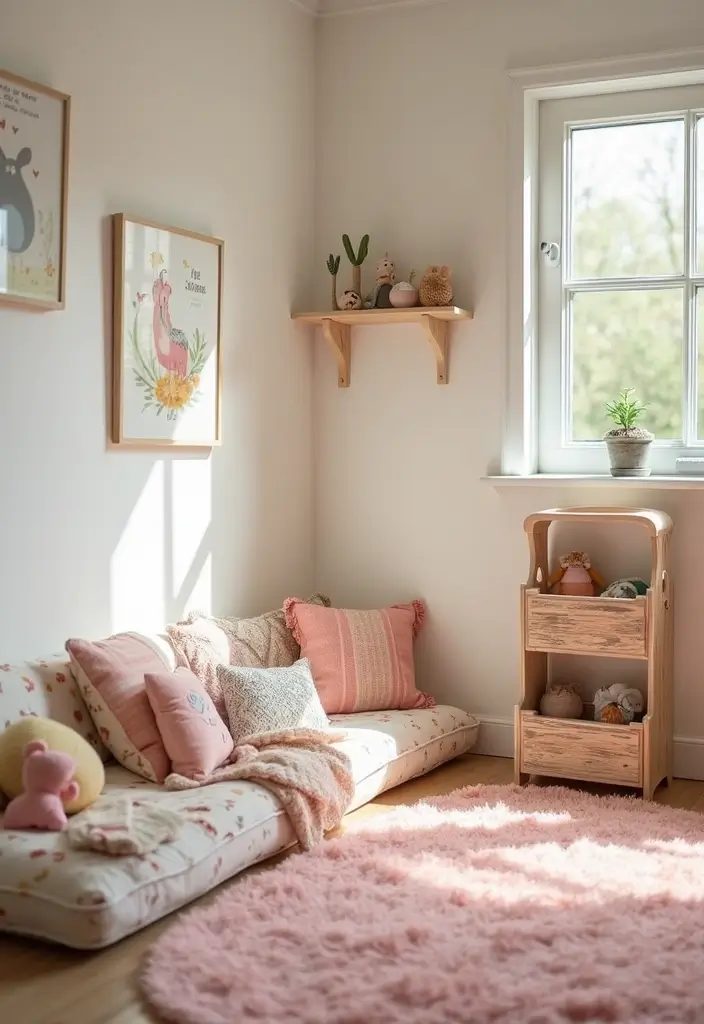 Easy DIY Baby Girl Room Decor You Can Try - 4. Cozy Reading Nook