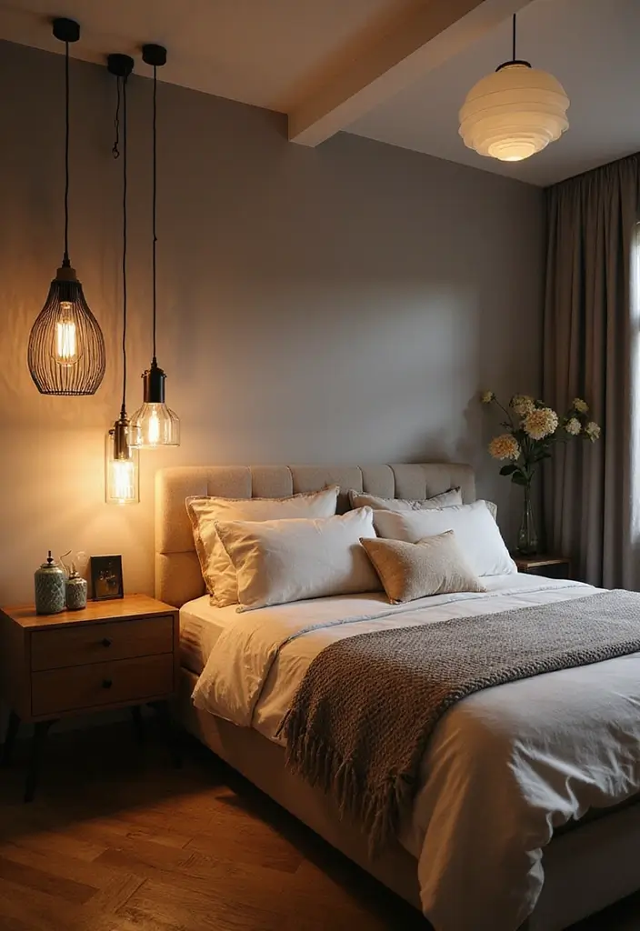 Transform Your Space with 27 Modern Bedroom Trends of 2026 - 8. Artful Lighting Designs