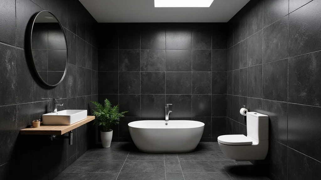 14 Black Tile Bathroom Floor Ideas for Bold Style