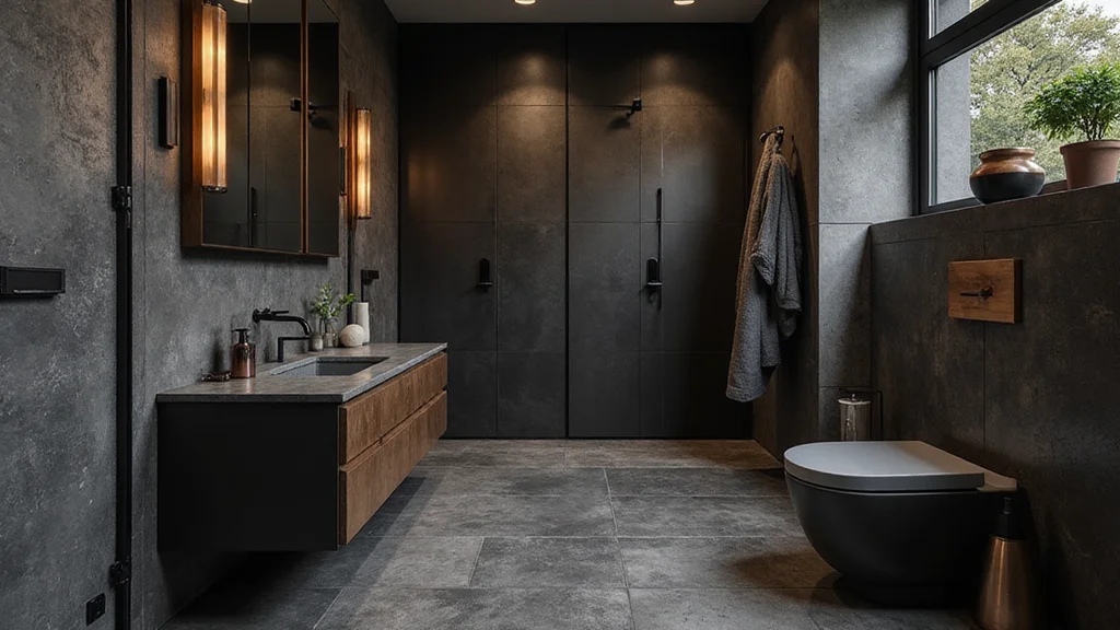 14 Black and Copper Bathroom Design Ideas