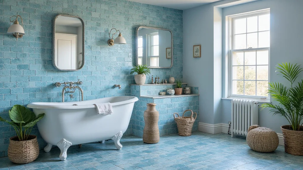 14 Blue Bathroom Tile Ideas for Fresh Vibes