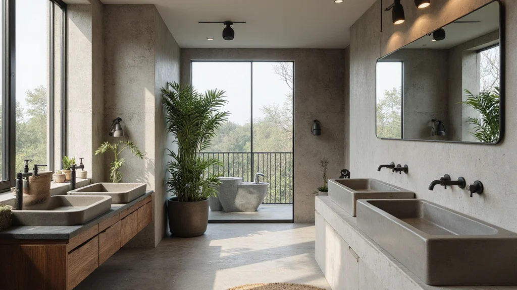 14 Cement Sink Bathroom Ideas for Modern Homes