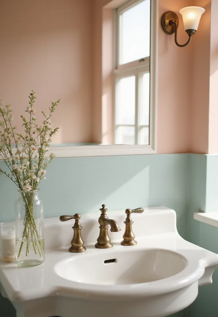14 Coquette Bathroom Decor Ideas With Soft Aesthetic - 13. Elegant Sink Fixtures