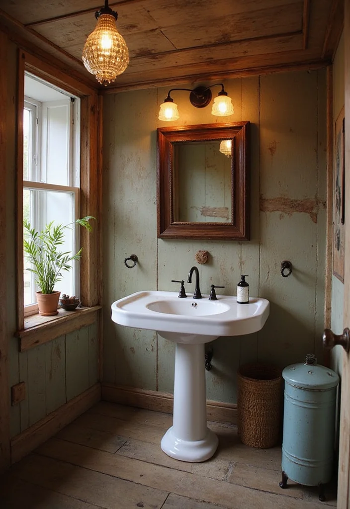 14 Farmhouse Bathroom Sink Ideas With Country Style - 10. Freestanding Sink