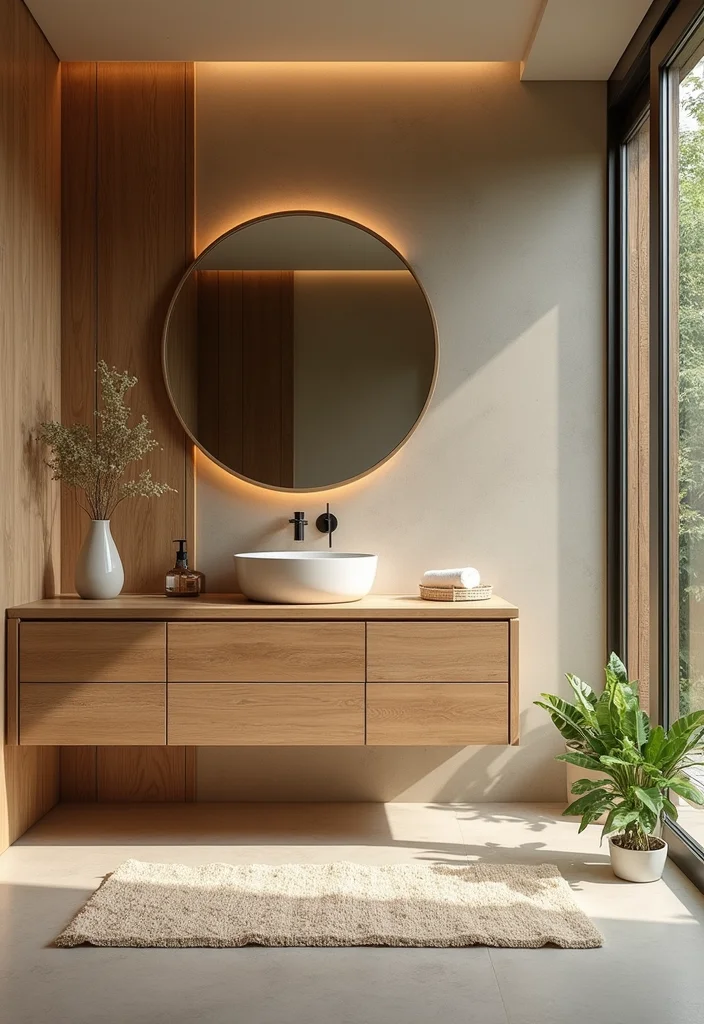 14 Green Wall Bathroom Ideas That Feel Natural - 14. Eco-Friendly Materials