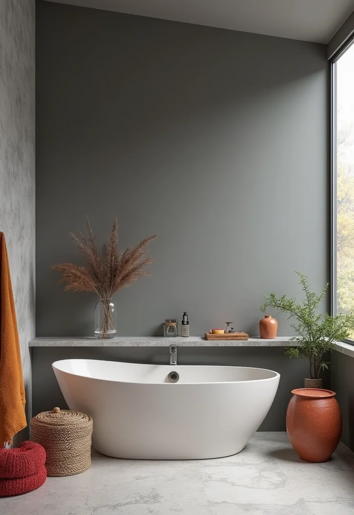 14 Grey Vanity Bathroom Wall Color Ideas - 9. Ash Grey