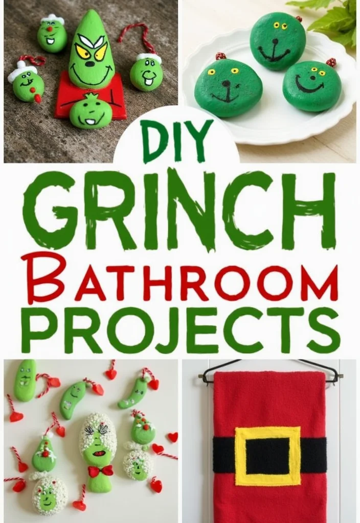 14 Grinch Bathroom Decor Ideas for Holiday Fun - 14. DIY Grinch Bathroom Projects