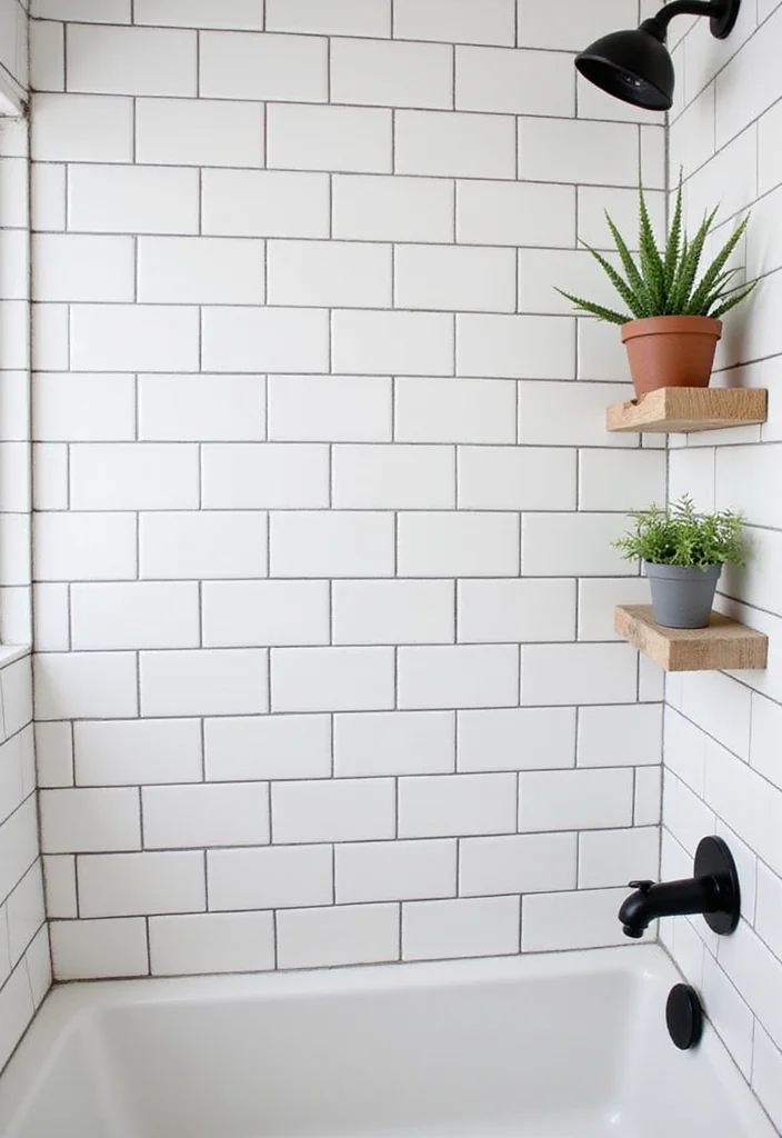 14 Metro Tile Bathroom Designs With Urban Style - 1. Classic White Subway Tiles