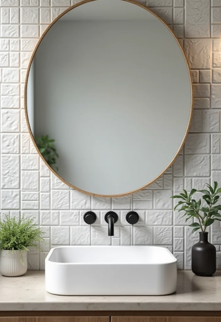 14 Metro Tile Bathroom Designs With Urban Style - 13. Tile Backsplashes for Depth