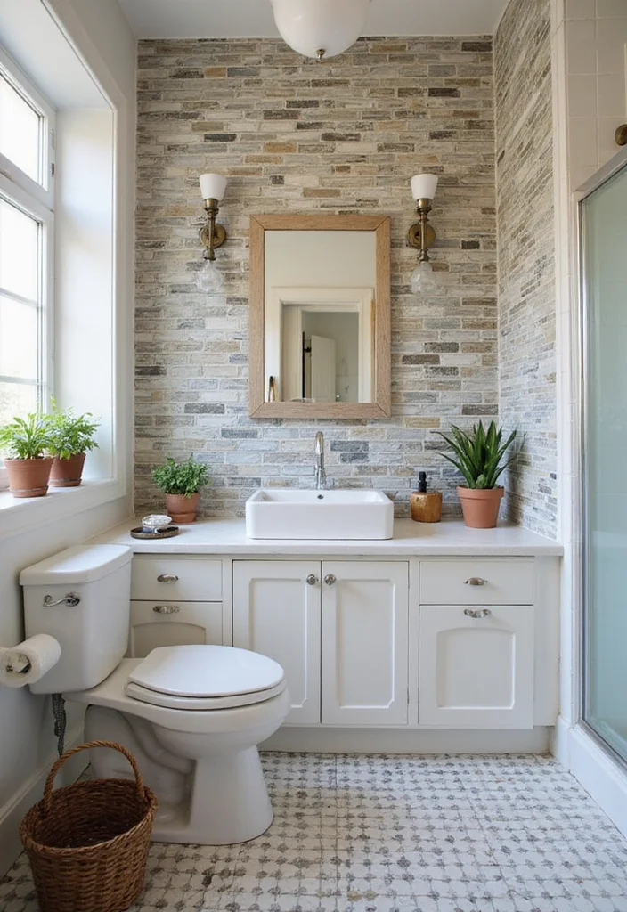 14 Metro Tile Bathroom Designs With Urban Style - 14. Eclectic Mix for Personal Style